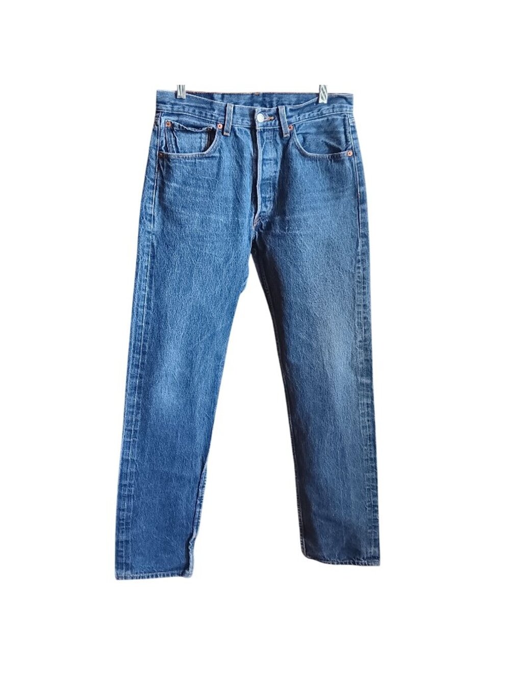 Vintage Y2K 32x35 Fit Levis 501 Jeans Buttonfly Denim Perfect Fade 32x36 Tag